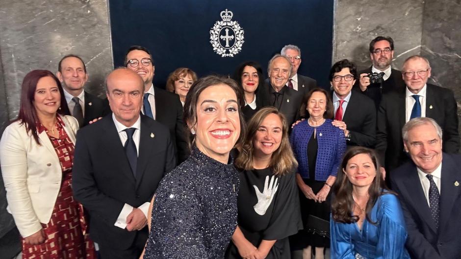 Los premiados se han hecho un 'selfie' todos juntos tras la ceremonia