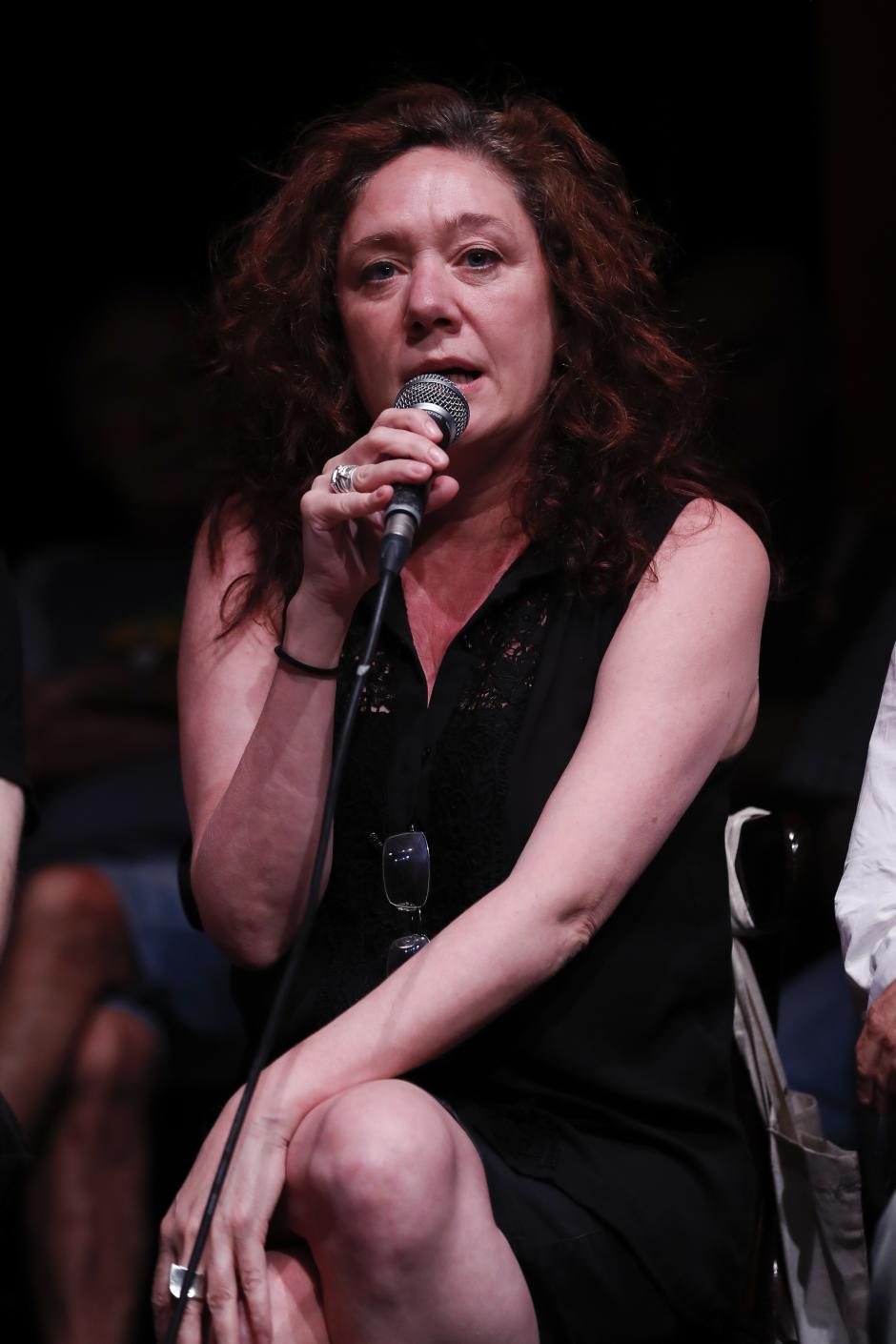 Cristina Fallaras during a press conference supporting Altsasu convicts, in Madrid, on Thursday 21, June 2018.