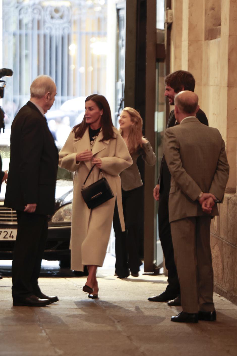 Spanish Queen Letizia during inauguration “Goya x Lita Cabellut: Los Disparates. Misera humanidad, la culpa es tuya” exhibition in Madrid on Tuesday, 29 October 2024.