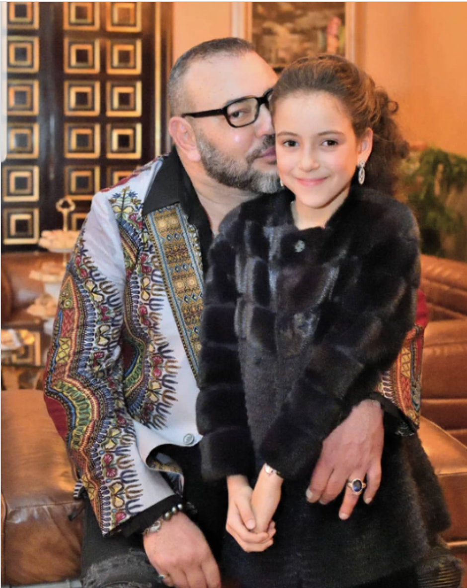 Mohamed VI, junto a su hija, Lalla Khadija