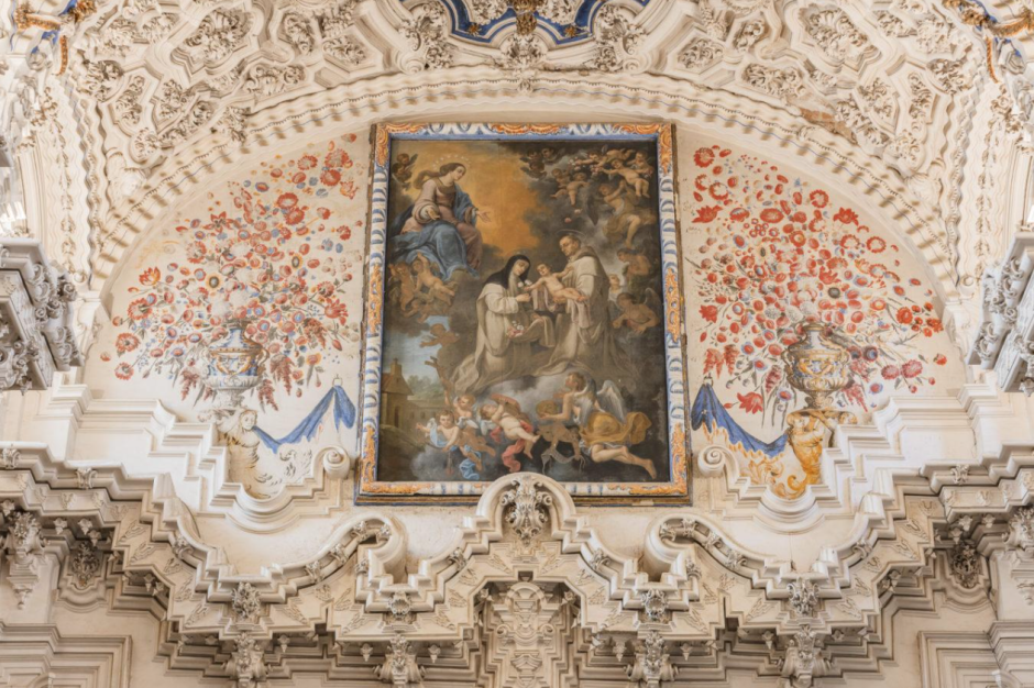 Detalle de la sacristía de la cartuja de Granada