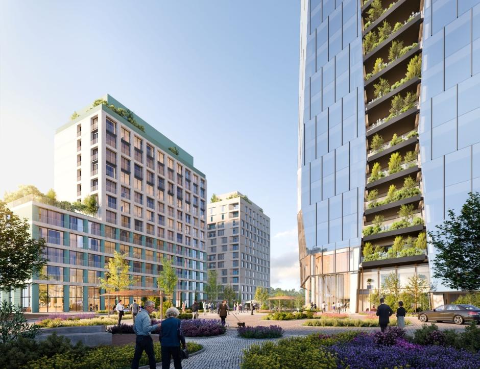 Edificio flex-living junto a la antigua fábrica Clesa