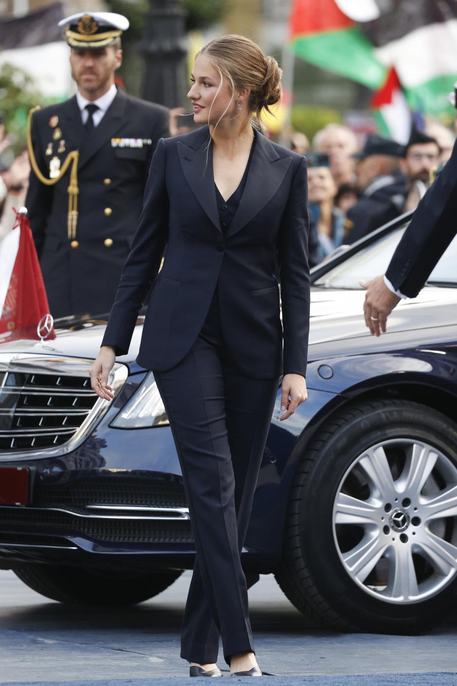 Princess Leonor de Borbon attending a reception at RoyalPalace during the known as Dia de la Hispanidad, Spain's National Day, in Madrid, on Saturday 12, October 2024.