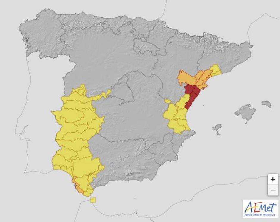 Alerta por fuertes lluvias y tormentas