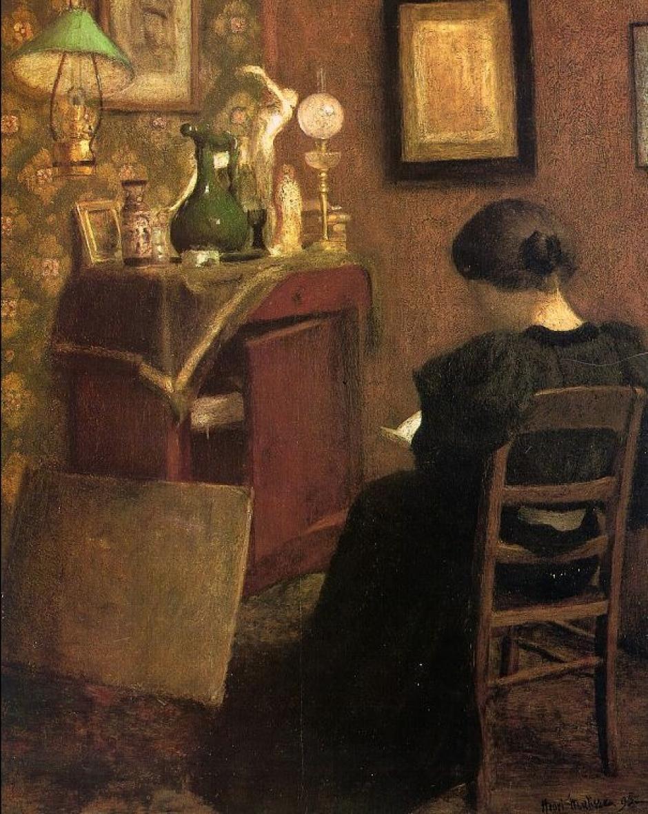 Mujer leyendo (1894) de Matisse