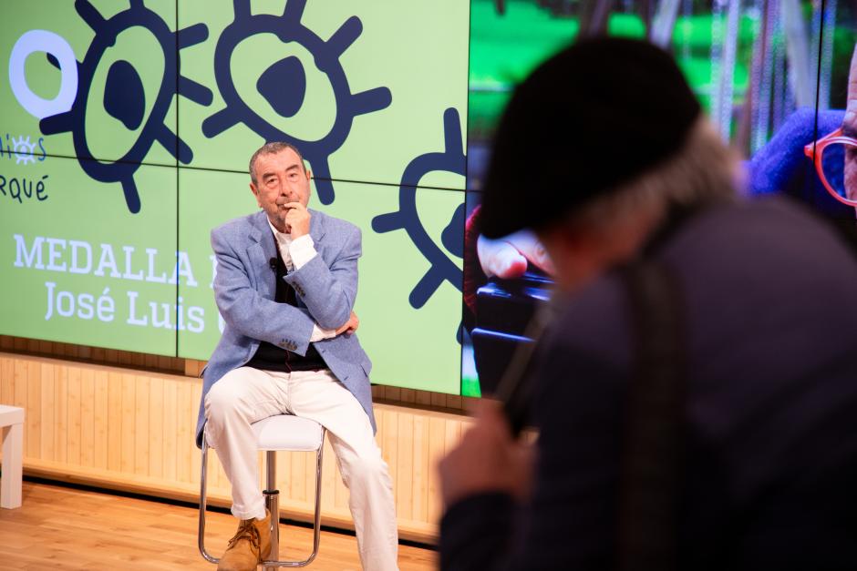 José Luis Garci, durante el encuentro de este jueves en Madrid