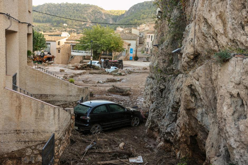 Destrozos causados por la dana en Letur (Albacete)