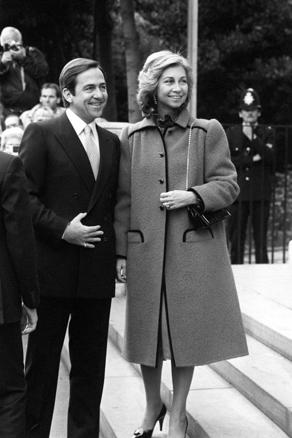 Ex King Constantine of Greece with Queen Sofia of Spain