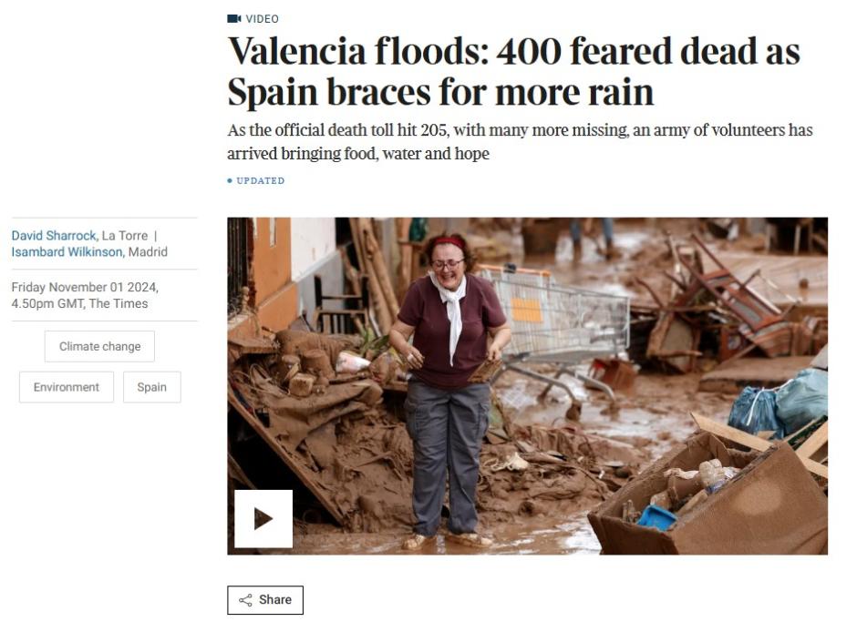 El diario The Times cree que la cifra de fallecidos podría subir hasta los 400