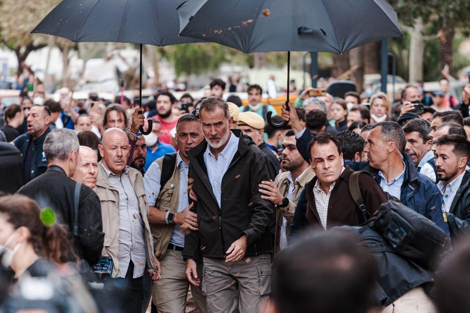 El Rey pidió conocer las demandas de los vecinos de Paiporta