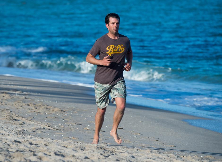 Donald Trump Jr. celebrates his 40th birthday on holidays in West Palm Beach