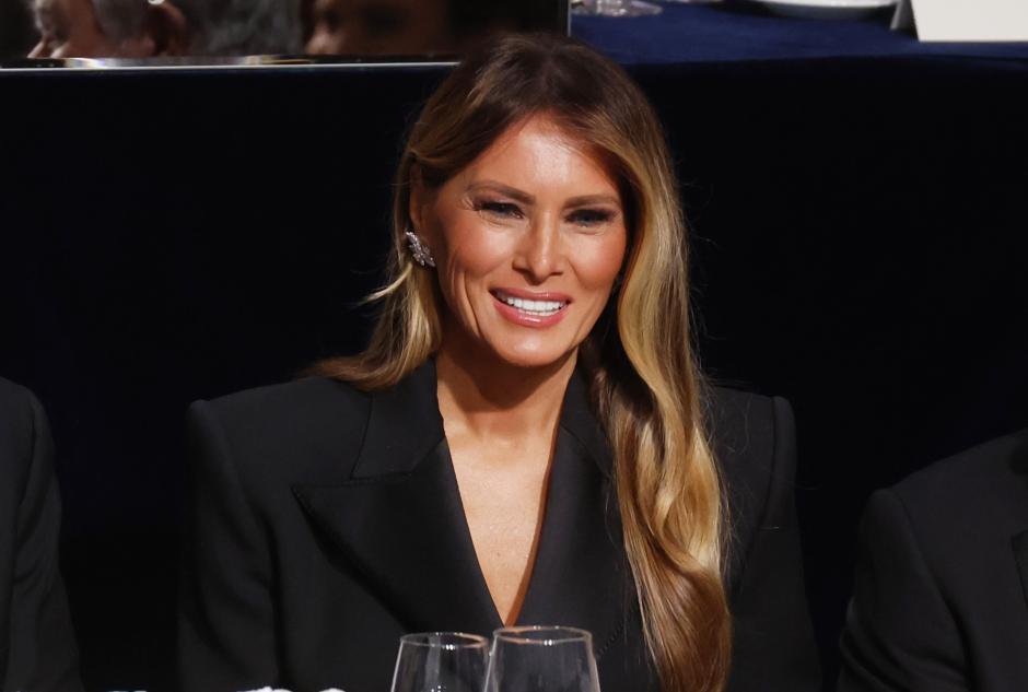 Former First Lady Melania Trump at the 79th annual Alfred E. Smith Memorial Foundation Dinner in New York City on Thursday, October 17, 2024.