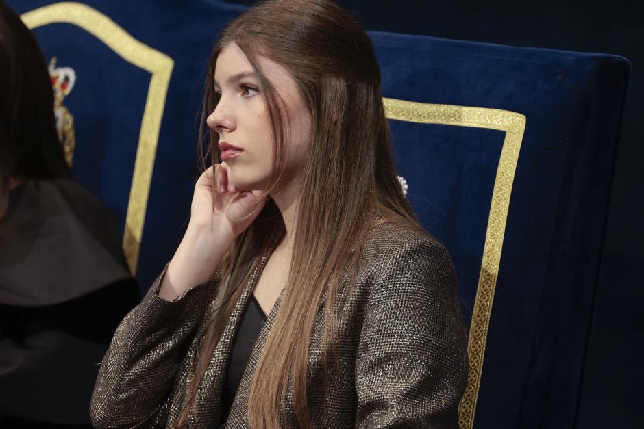 Infanta Sofia of Borbon during the delivery of the Princess of Asturias Awards 2024 in Oviedo, on Friday 25 October 2024.