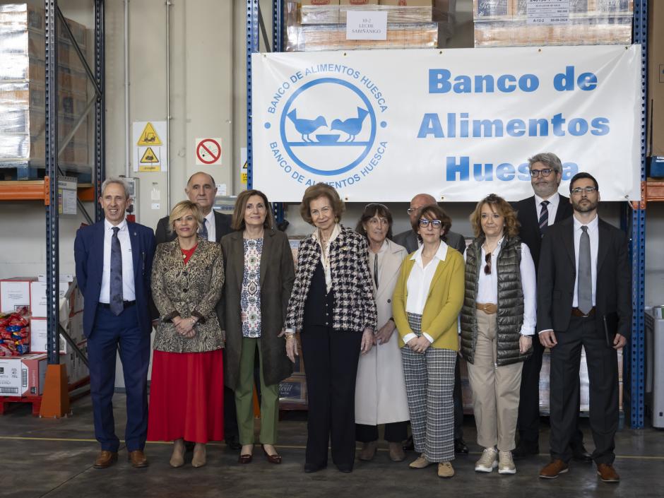 La Reina Sofía, en el Banco de Alimentos