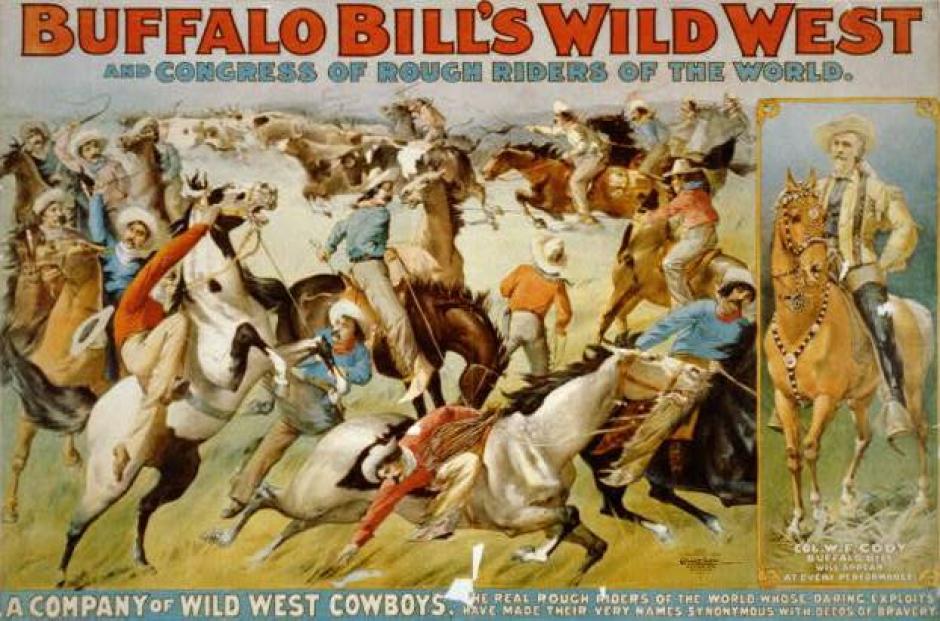 Cartel del 'Buffalo Bill's Wild West Show', de 1899