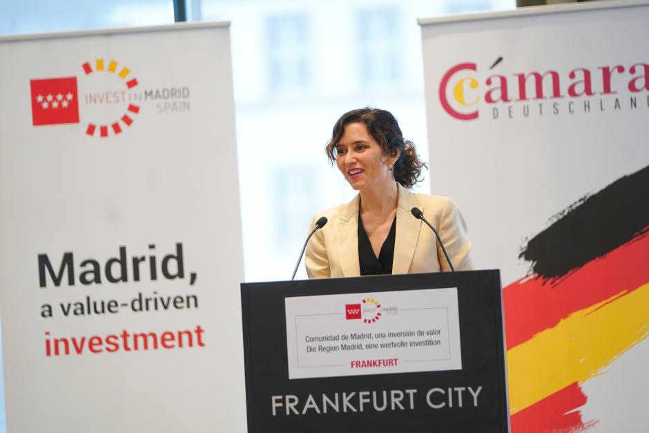 La presidenta Ayuso en Invest Madrid