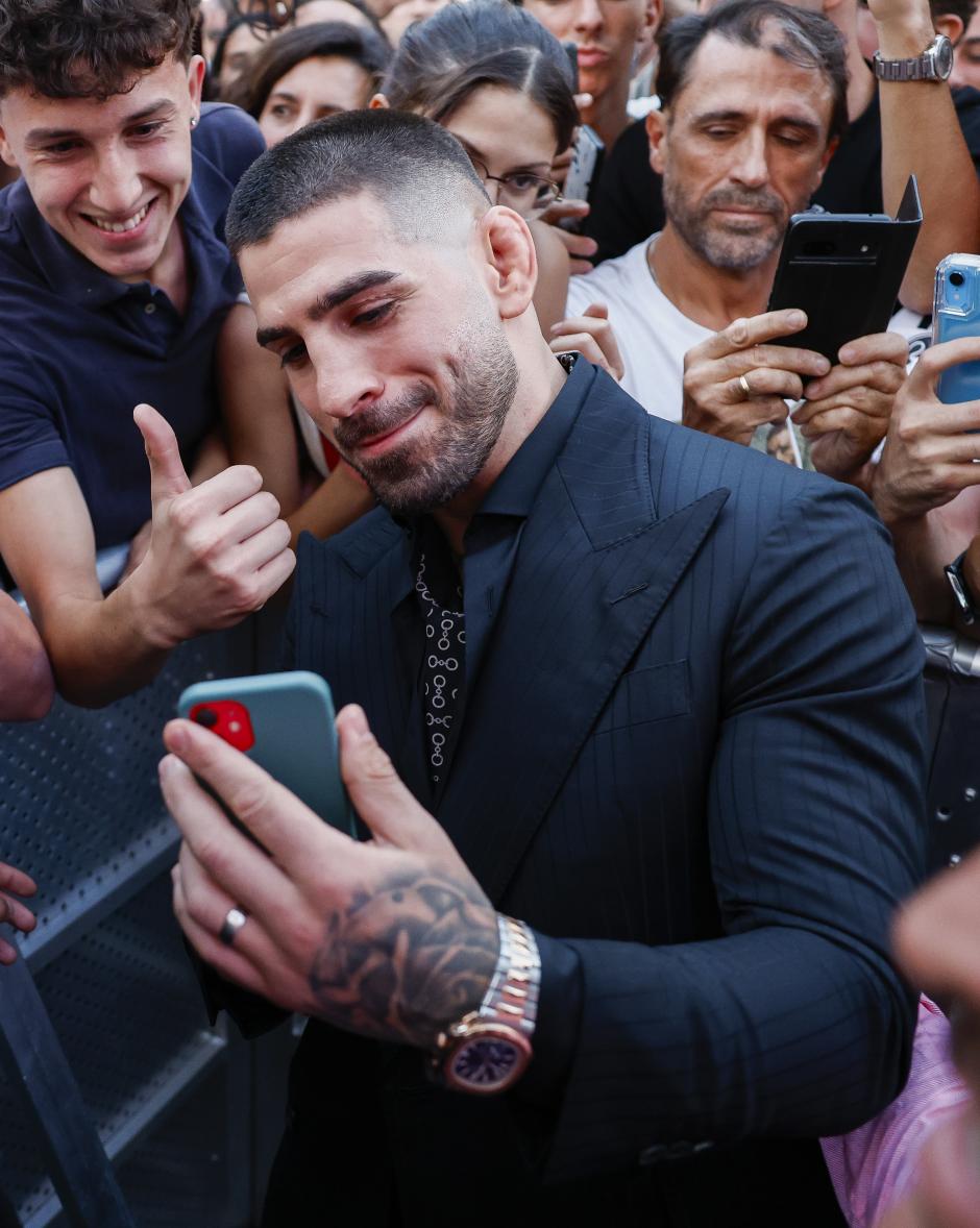 Ilia Topuria at photocall for premiere film Topuria:Matador in Madrid on Wednesday, 18 September 2024.