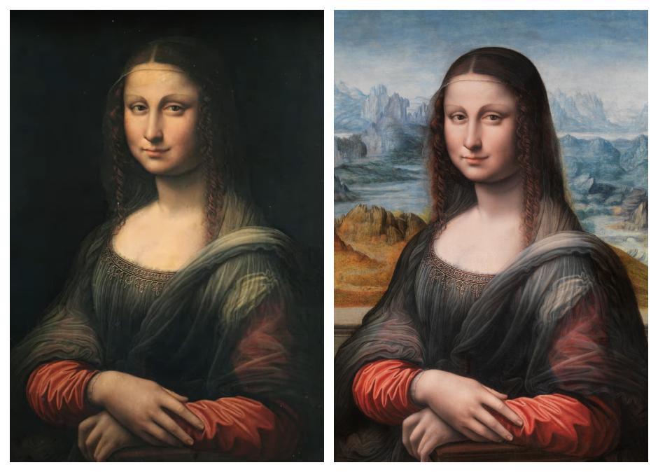 La llamada Mona Lisa de Madrid es uno de los cuadros que más incógnitas suscita de las obras del Museo del Prado. ¿Qué relación tiene con la Gioconda de Leonardo da Vinci custodiada en el Louvre de París? Durante mucho tiempo la Mona Lisa de Madrid tenía fondo negro y se consideraba una buena copia del original de Da Vinci más o menos contemporánea. La sorpresa surgió cuando, tras su restauración en 2010, se desvelaron técnicas similares a las empleadas por Da Vinci (no así el sfumato que le da a la Gioconda de París su particular sonrisa). Pero la mayor sorpresa vino cuando se eliminó la pintura negra del fondo y se dejó al descubierto el paisaje original, idéntico al de la pintura del Louvre. Según los expertos la pintura es obra del taller de da Vinci y se habría copiado de forma simultánea a la de París. Con todo, surge otro interrogante, ¿si se restaurara la Gioconda de París y se le eliminaran los barnices oxidados que le dan su peculiar color amarillo, revelaría los mismos colores que la de Madrid? Se trata de una pregunta que difícilmente se resolverá, ya que los responsables del Louvre se niegan a restaurarla ante el temor a la ira entre el público si la Gioconda pierde su aspecto tradicional con el que todo el mundo la identifica. Aunque sus colores no sean los pintados por Leonardo.