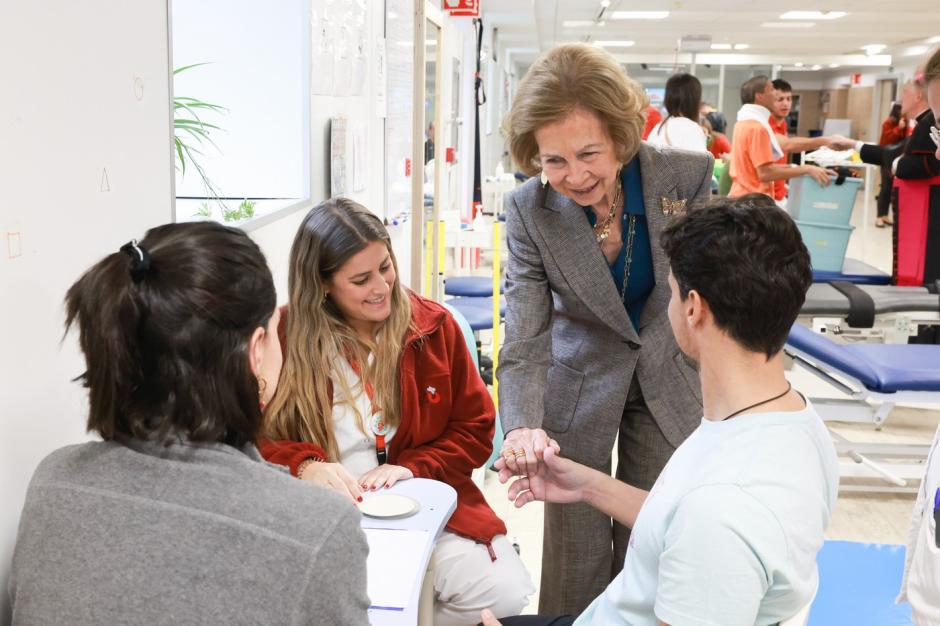 Doña Sofía, en la Fundación Instituto San José