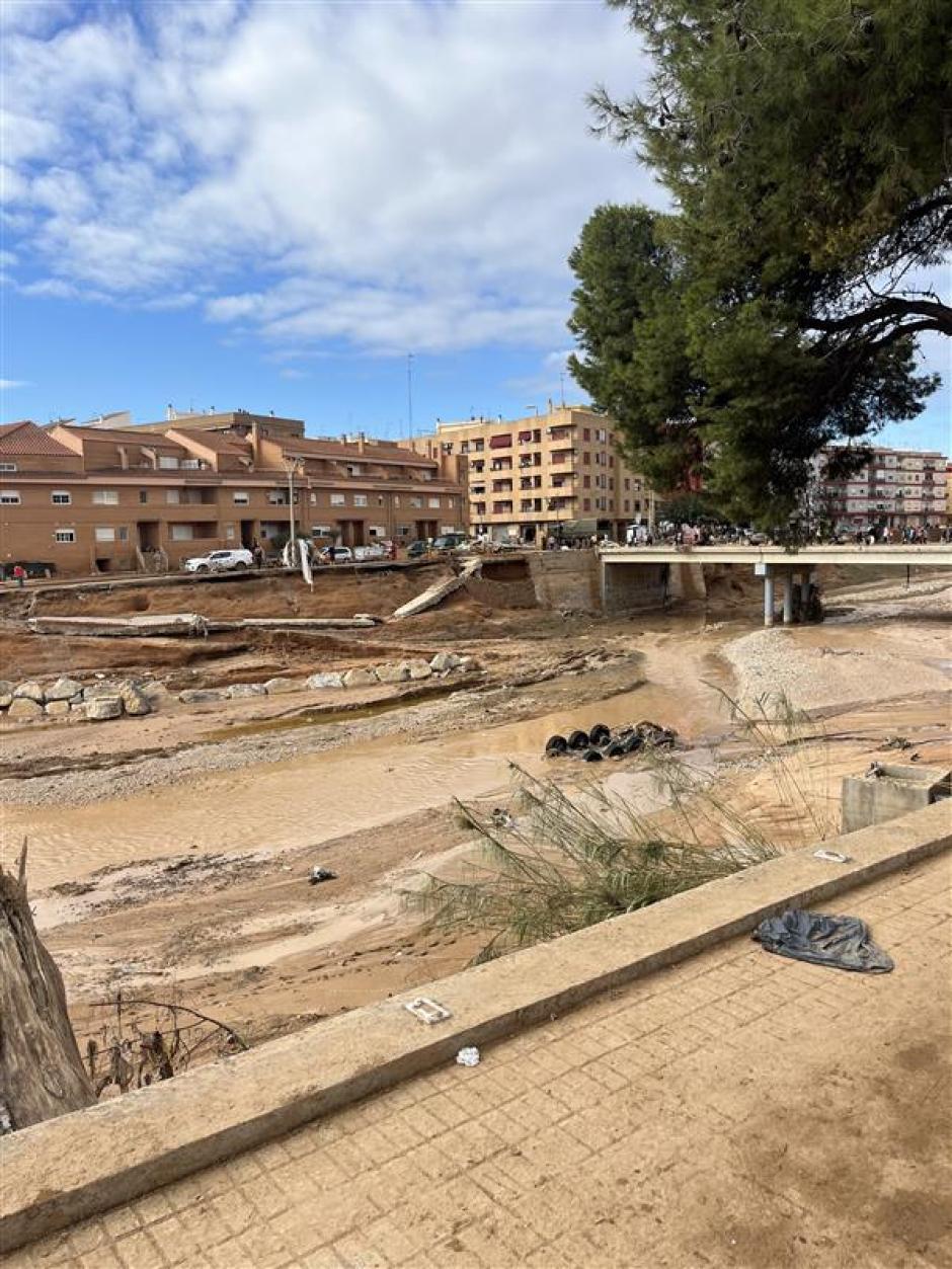 Barranco de Paiporta, Valencia, 3 días después de la DANA