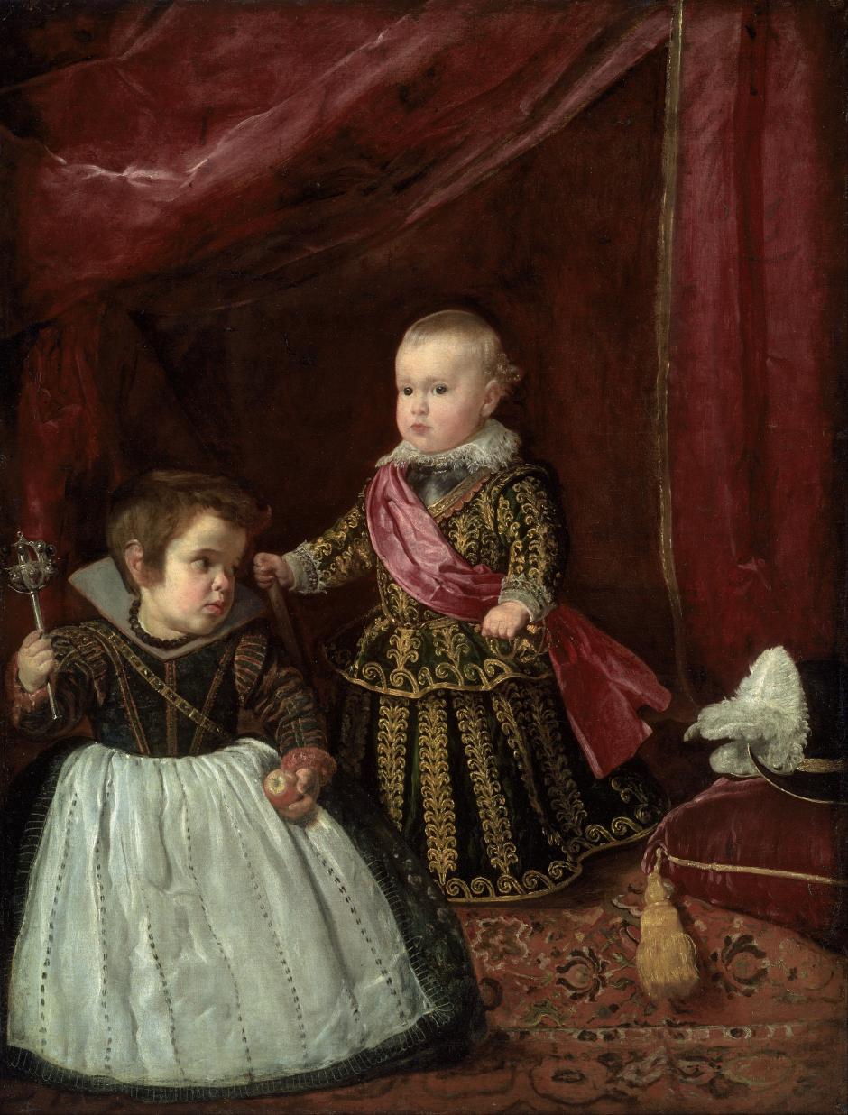 El príncipe Baltasar Carlos con un enano. Obra de Diego de Velázquez