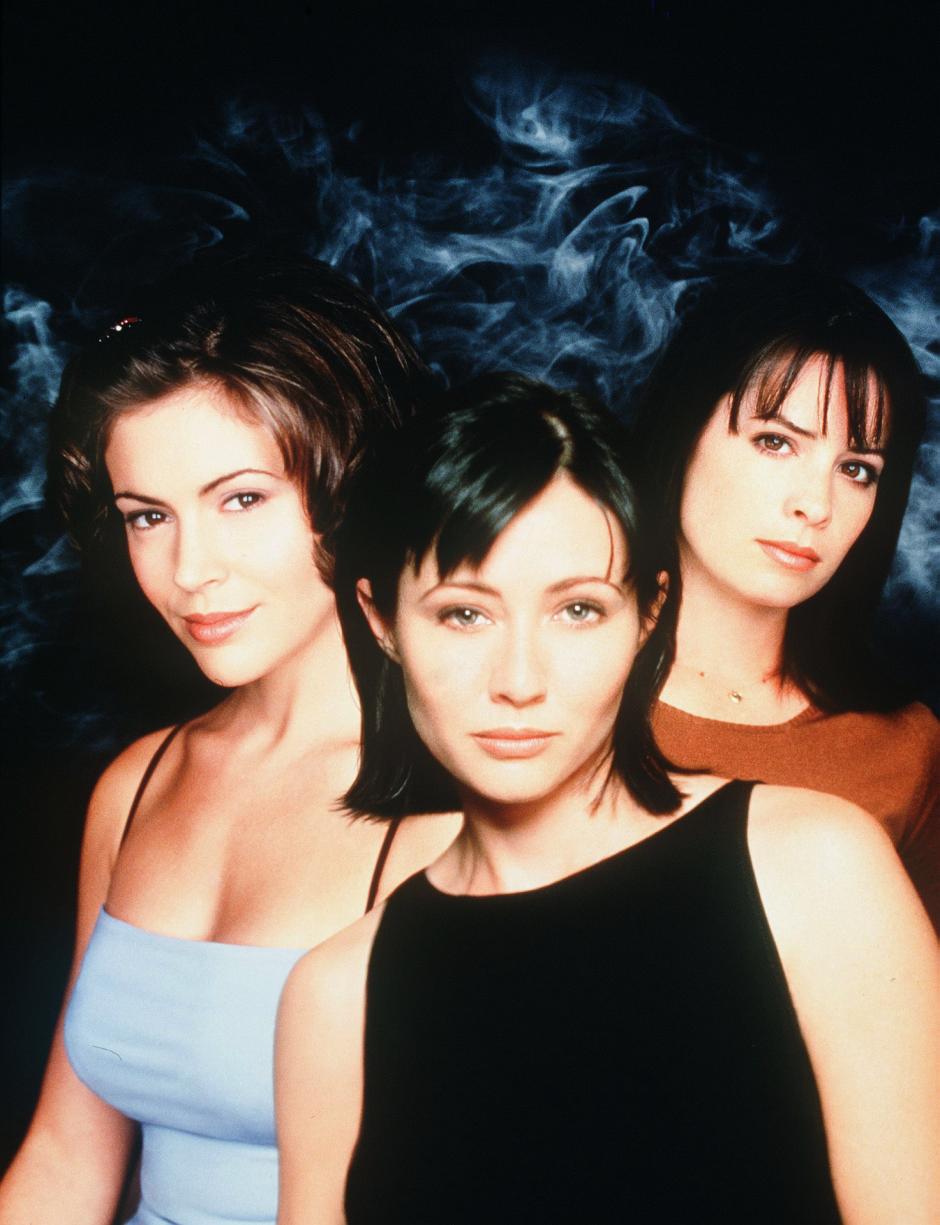 Allysa Milano (izquierda), Shannen Doherty (centro) y Holly Marie Combs (derecha), protagonistas de Embrujadas