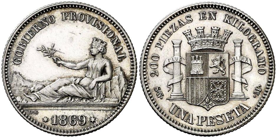 Pesetas de 1869