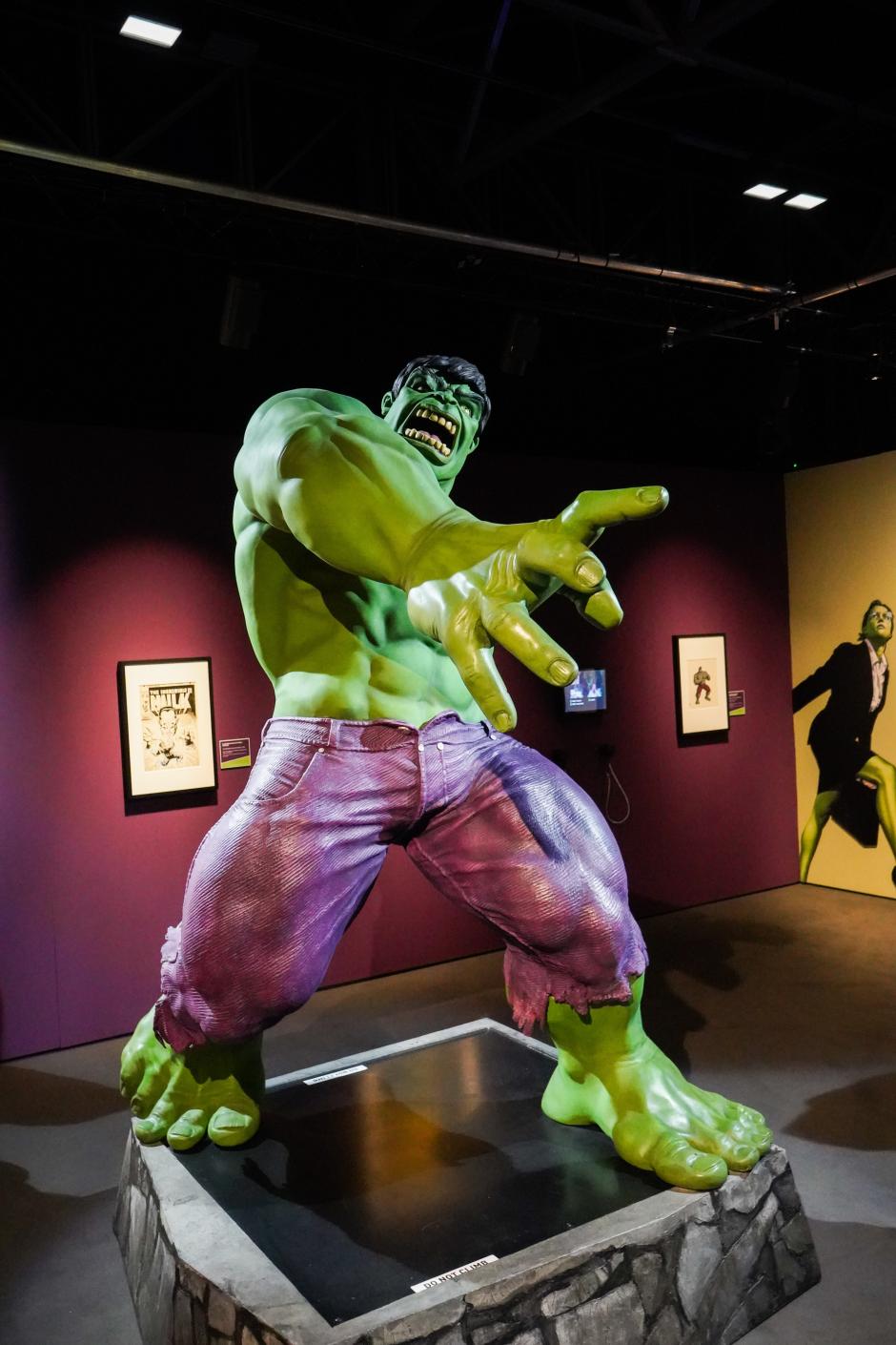 Escultura del Increíble Hulk en la muestra de IFEMA