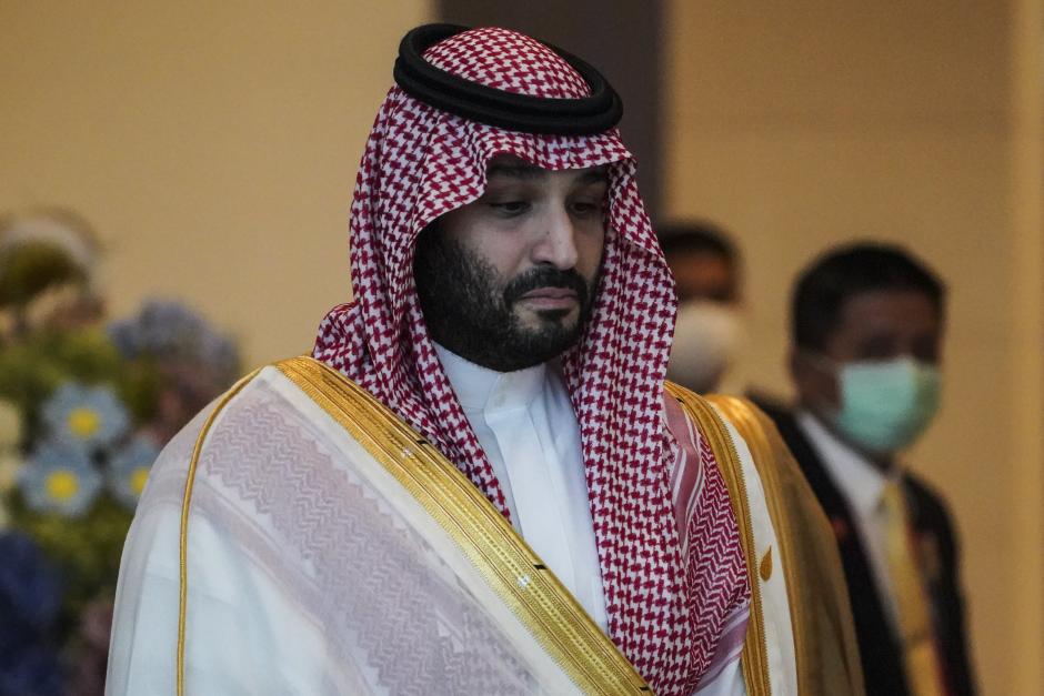 Saudi Arabia Crown Prince and Prime Minister Mohammed bin Salman Al Saud attends the APEC Leader's Informal Dialogue with Guests during the APEC 2022 in Bangkok, Thailand, 18 November 2022.