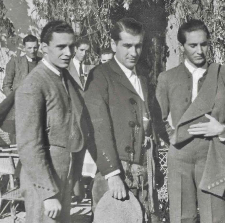 Los tres hermanos Dominguín, Pepe, Domingo y Luis Miguel