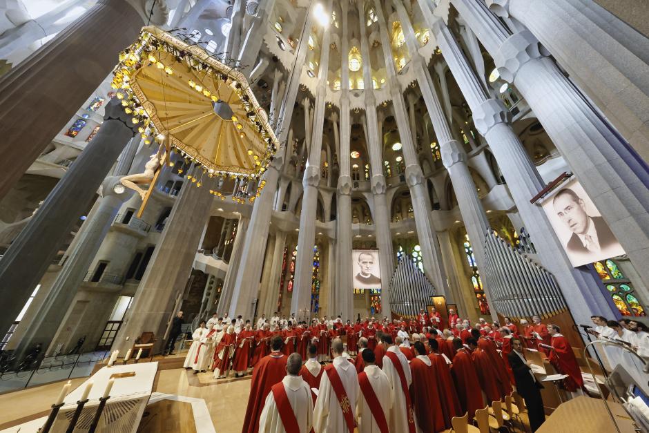 Ceremonia de beatificación en la Sagrada Familia