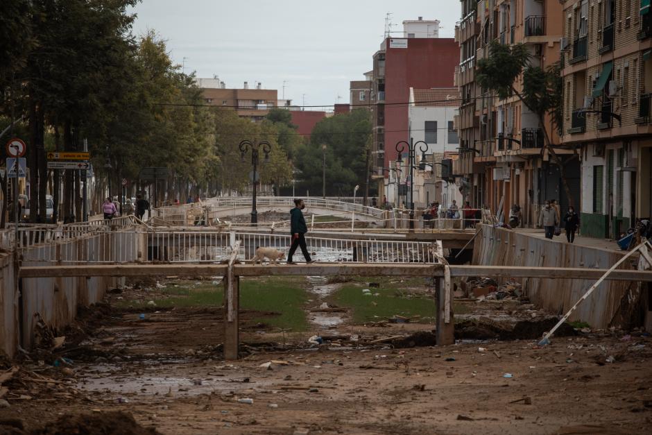 La localidad de Aldaya, Valencia, semanas después del paso de la DANA