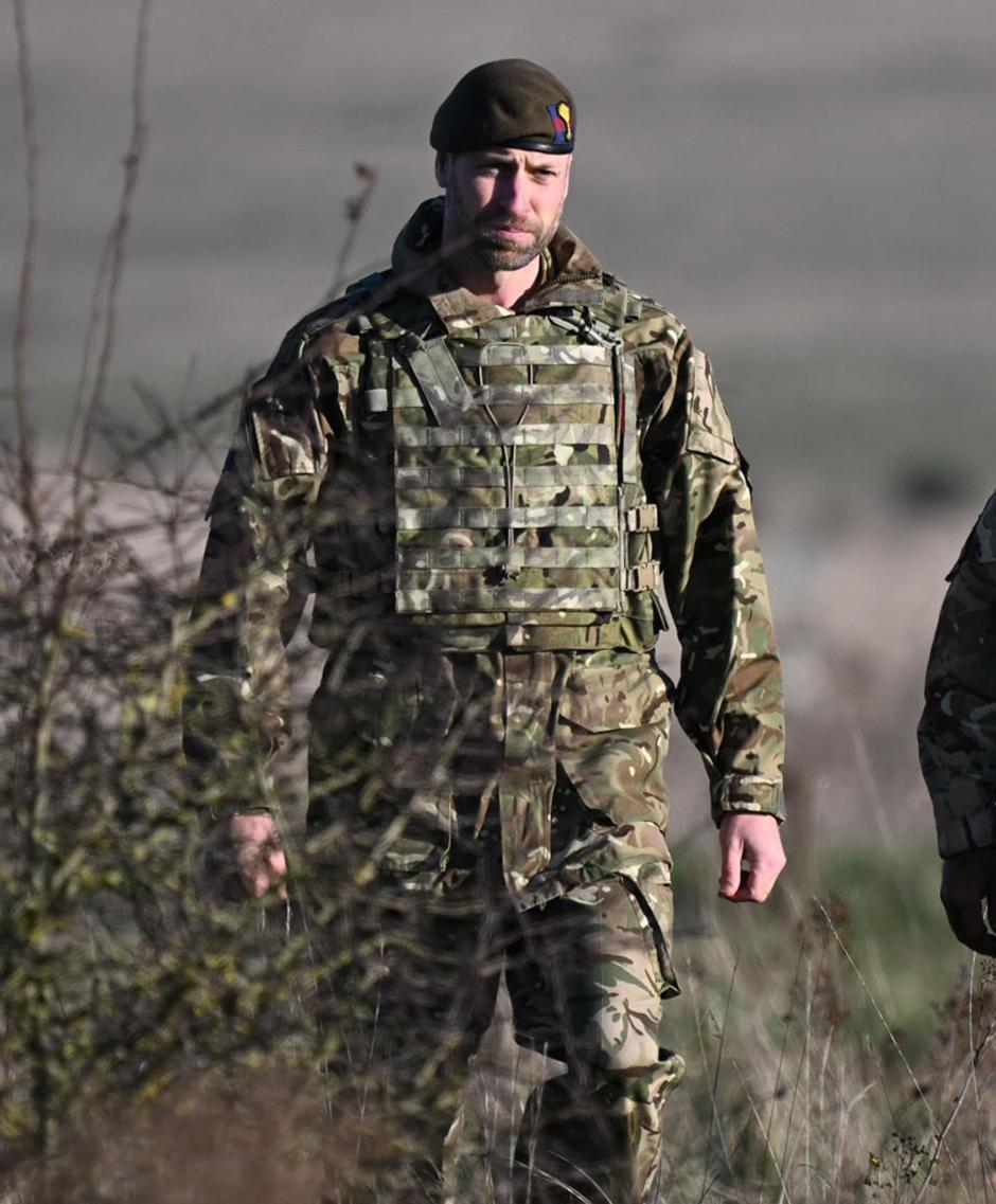 Prince William of Wales during a visit to the 1st Battalion Welsh Guards at Salisbury Plain, Wiltshire, to hear how they have been transitioning from ceremonial duty back to the Field Army. 
drones