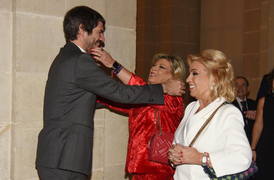 Ernest Urtasun,Carmen Borrego,Terelu Campos during event for awarded Gold Medals for Merit in Fine Arts in Sevilla on Tuesday, 26 November 2024.