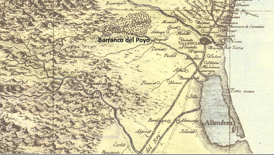 Mapa del Reyno de Valencia por Antonio Josef Cavanilles