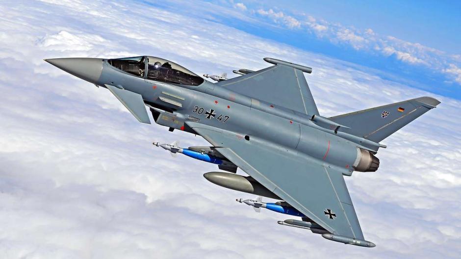 Uno de los Eurofighter que se ha medido junto a F-35 en un ejercicio aéreo de la OTAN