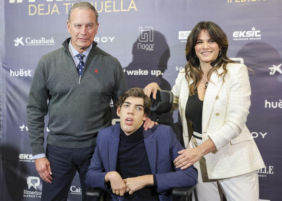 Kike Osborne, Bertín Osborne and Fabiola Martínez during presentation of Kike Osborne Foundation in Madrid on Thursday, 28 November 2024.