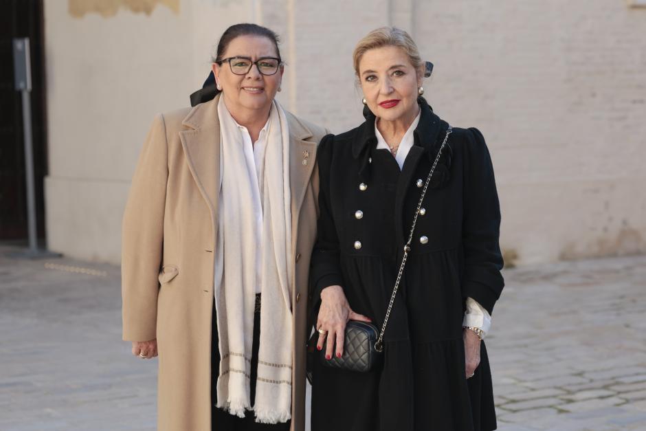 Singer Maria del Monte and journalist Inmaculada Casal  during delevery of Gold Medals for Merit in Fine Arts in Sevilla on Wednesday, 27 November 2024.