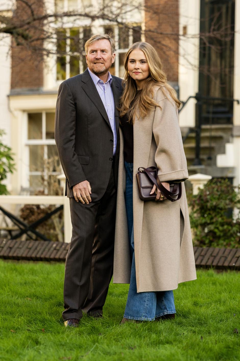 Mandatory Credit: Photo by Hollandse Hoogte/Shutterstock (14956976e)
AMSTERDAM - King Willem-Alexander with Princess Amalia during a traditional photo session of the royal family at the Begijnhof.
Photo Session Royal Family, Amsterdam - 29 Nov 2024 *** Local Caption *** .