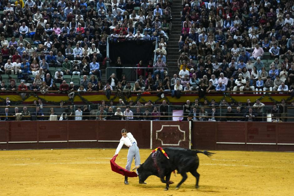 Lleno de «No hay billetes», como se puede comprobar en esta foto durante la lidia de Olga Casado