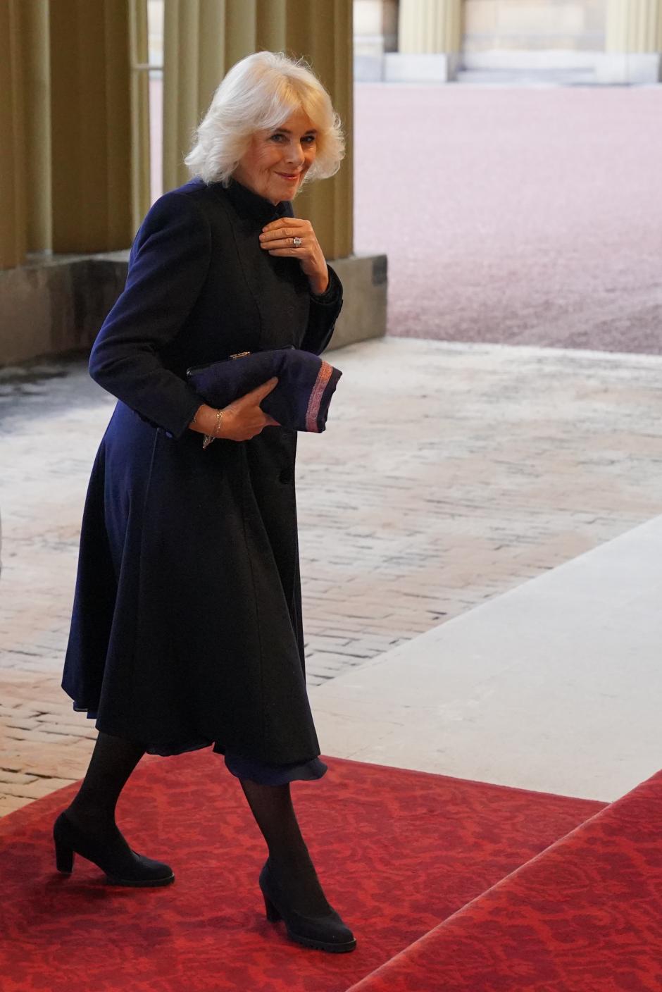 Queen Camilla during The State Visit of the Emir of Qatar in London, UK - 03 Dec 2024