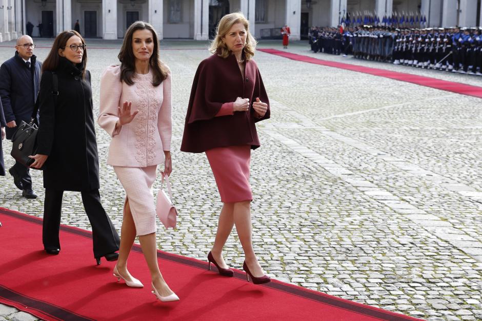 Doña Letizia con Laura Mattarella, primera dama de Italia