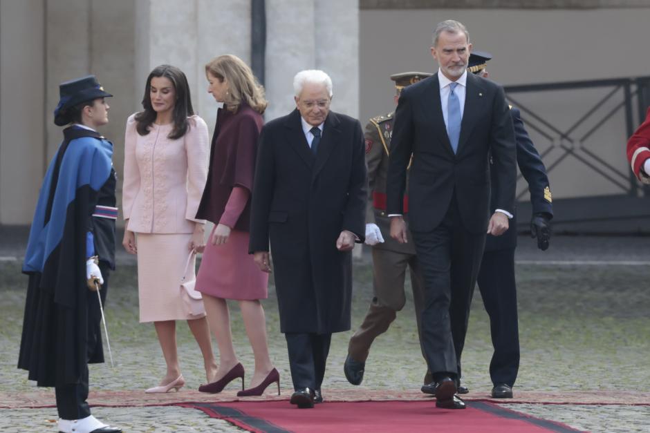 Spanish Queen Letizia during a meeting with Italian President on occasion of their official visit to Italy in Rome on Wednesday, 11 December 2024.