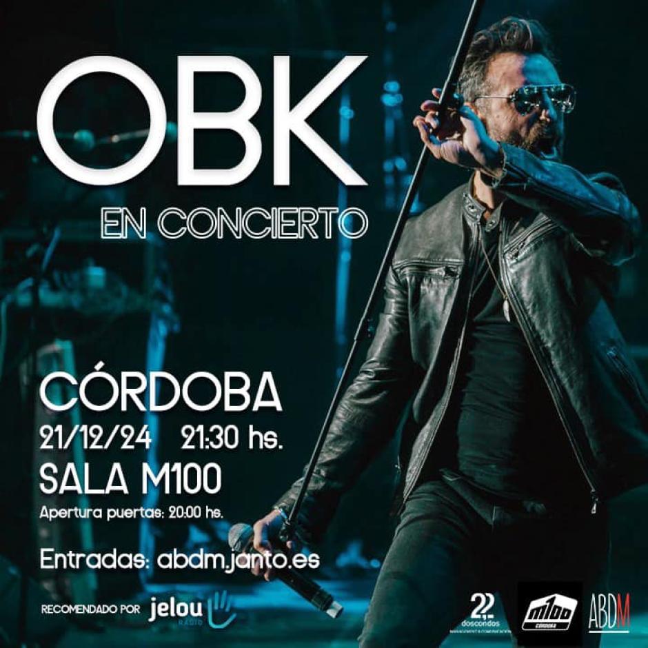 Cartel del concierto en Córdoba