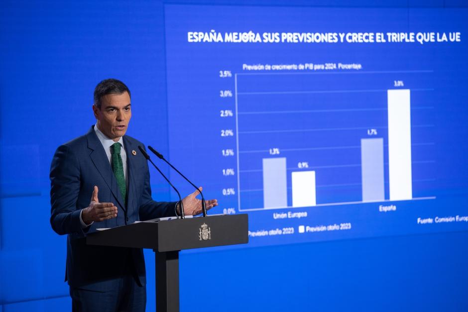 El presidente del Gobierno, Pedro Sánchez