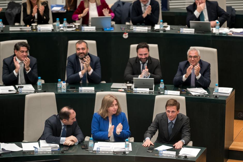 Bancada del PP en el Ayuntamiento de Madrid