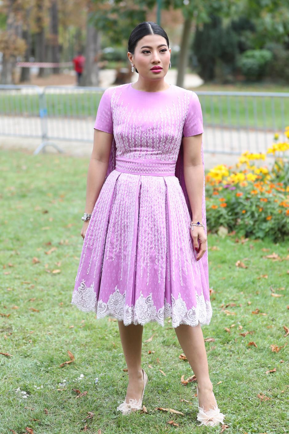 Sirivannavari Nariratana at the ElieSaab show as part of Paris Fashion Week on September 28, 2019 in Paris, France.