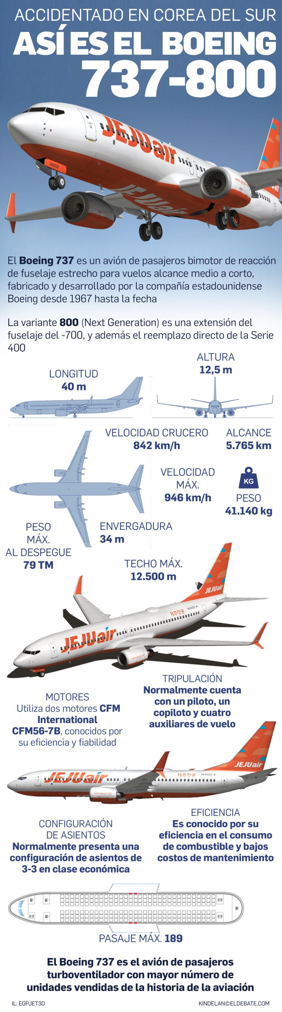 Infografía del modelo Boeing 737-800