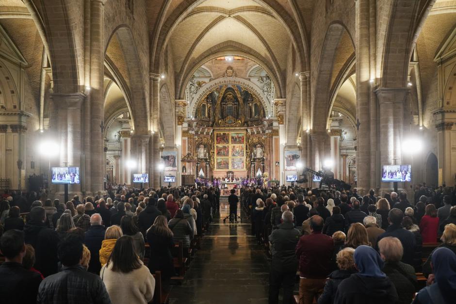 Misa en la Catedral de Valenciana en homenaje a las víctimas de la dana