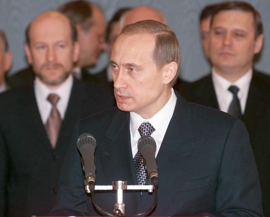 Vladimir Putin, en uno de sus primeros discursos como presidente de Rusia, en enero de 2000